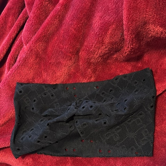 Fashion knotted lace stretchy Headband Large - Picture 4 of 10